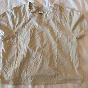 Beige Outdoor Voices T-Shirt